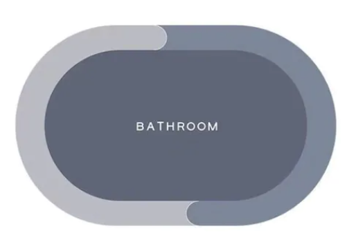 Covoras super absorbant pentru baie cu uscare rapida model BATHROOM MARE Absorbant imagine noua 2022